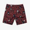 2 Moncler 1952 All-Over Logo Print Nylon Bermuda Shorts