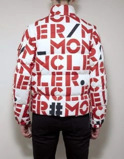 2 Moncler 1952 Clothing Jehan All-Over Logo Print Nylon Down Jacket