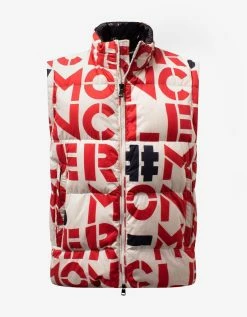 2 Moncler 1952 Clothing Jehan All-Over Logo Print Nylon Down Jacket