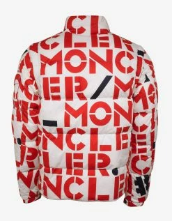 2 Moncler 1952 Clothing Jehan All-Over Logo Print Nylon Down Jacket