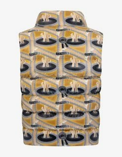 2 Moncler 1952 Parker Genius Print Nylon Down Gilet Clothing