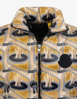 2 Moncler 1952 Parker Genius Print Nylon Down Gilet Clothing