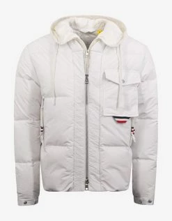 2 Moncler 1952 Trient White Nylon Down Jacket