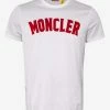 2 Moncler 1952 White Moncler Logo T-Shirt Clothing