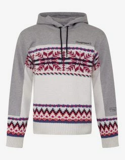 7 Moncler Fragment Hiroshi Fujiwara Clothing Fair Isle Panel Hoodie