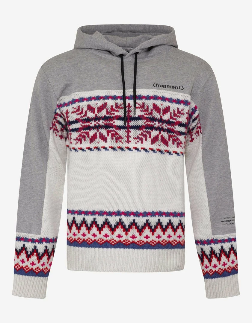 Cheap 🌟 7 Moncler Fragment Hiroshi Fujiwara Clothing Fair Isle Panel Hoodie 🎁 3 7 Moncler Fragment Hiroshi Fujiwara Clothing Fair Isle Panel Hoodie