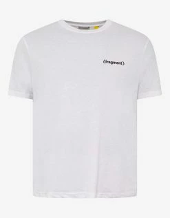 7 Moncler Fragment Hiroshi Fujiwara White News Logo Print T-Shirt Clothing