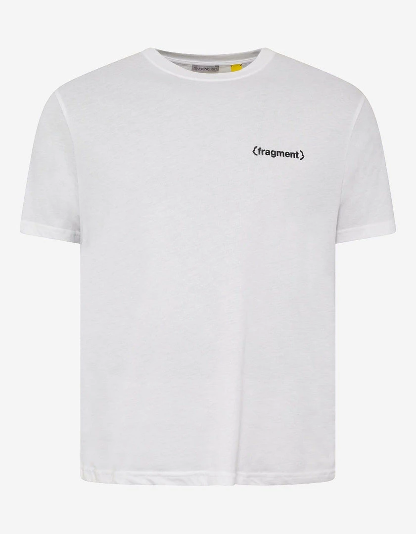 Budget 👍 7 Moncler Fragment Hiroshi Fujiwara White News Logo Print T-Shirt Clothing 👍 3 7 Moncler Fragment Hiroshi Fujiwara White News Logo Print T-Shirt Clothing
