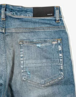 Amiri Bandana Thrasher Clay Indigo Jeans Clothing