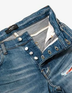 Amiri Bandana Thrasher Clay Indigo Jeans Clothing