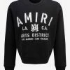 Black Amiri Stencil Crew Sweatshirt
