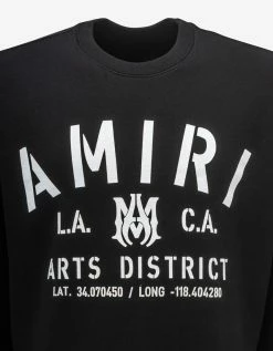 Black Amiri Stencil Crew Sweatshirt