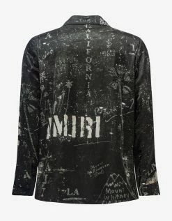 Amiri Clothing Black Army Stencil Shirt