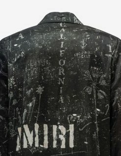 Amiri Clothing Black Army Stencil Shirt