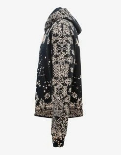 Wholesale 💯 Amiri Black Bandana Bleach All Over Hoodie Clothing 🥰 9 Amiri Black Bandana Bleach All Over Hoodie Clothing