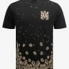 Amiri Black Bandana Bleach MA T-Shirt