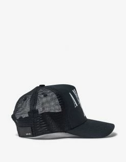 Amiri Black Bandana Rabbit Trucker Hat