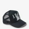 Top 10 💯 Amiri Black Bandana Rabbit Trucker Hat 🔥 1 Amiri Black Bandana Rabbit Trucker Hat