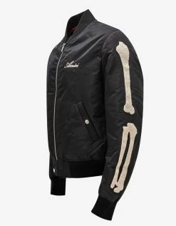 Amiri Black Bones Bomber Jacket Clothing