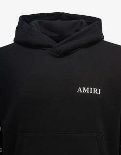 Amiri Black Checkered Bones Hoodie Clothing