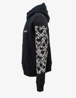 Amiri Black Checkered Bones Hoodie Clothing