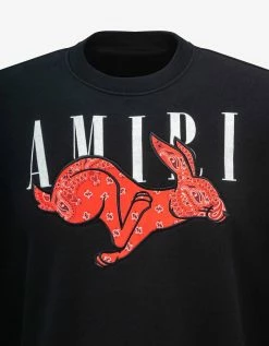Amiri Black CNY Rabbit Logo Sweatshirt