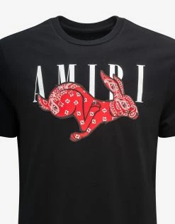 Amiri Black CNY Rabbit Logo T-Shirt