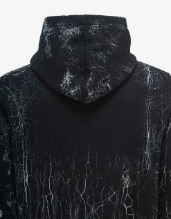 Amiri Black Cracked Dye Core Logo Hoodie Clothing