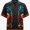 Amiri Black Fortune Bowling Shirt Clothing