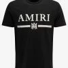 Amiri Clothing Black M.A. Bar Logo T-Shirt