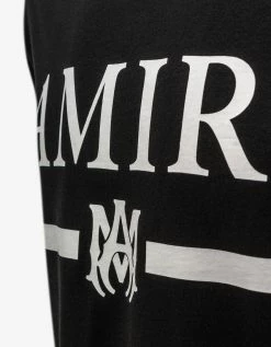 Amiri Clothing Black M.A. Bar Logo T-Shirt