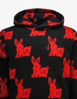Best Sale π Amiri Black Rabbit Allover Hoodie Clothing π― 10 Amiri Black Rabbit Allover Hoodie Clothing