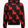 Amiri Black Rabbit Allover Hoodie Clothing