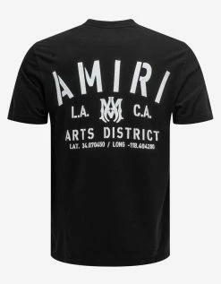 Amiri Black Stencil Print T-Shirt