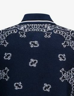 Amiri Clothing Blue Bandana Polo T-Shirt