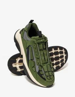 Amiri Bone Runner Olive Green & Black Trainers