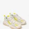Hot Sale ✨ Amiri Bone Runner White & Yellow Trainers 🧨 1 Amiri Bone Runner White & Yellow Trainers