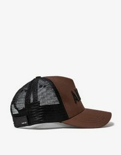 Amiri Brown Arts Stencil Trucker Hat
