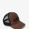 Amiri Brown Arts Stencil Trucker Hat