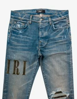 Amiri Core Applique Clay Indigo Jeans