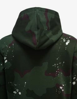 Amiri Green Camo Army Logo Hoodie Tracksuit