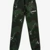 Amiri Clothing Green Camo Army Logo Sweat Pants
