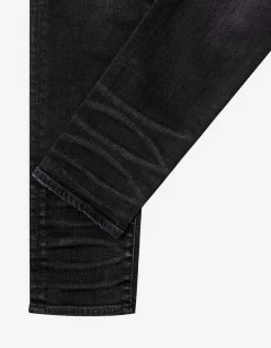 Amiri Clothing Hibiscus Artpatch Aged Black Jeans