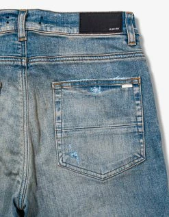 Amiri Clothing Leopard Thrasher Clay Indigo Jeans