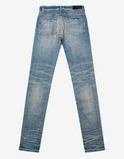 Amiri Clothing Leopard Thrasher Clay Indigo Jeans