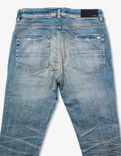 Amiri Clothing Leopard Thrasher Clay Indigo Jeans