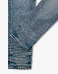 Amiri Clothing Leopard Thrasher Clay Indigo Jeans