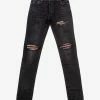 Amiri MX1 Bandana Aged Black Jeans