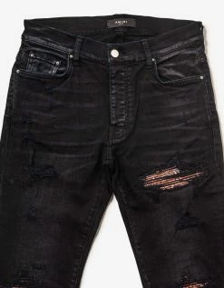 Amiri MX1 Bandana Aged Black Jeans