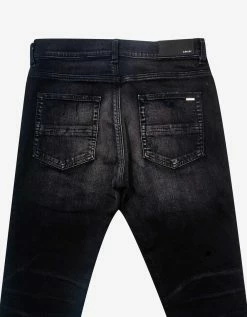 Amiri MX1 Flannel Aged Black Jeans
